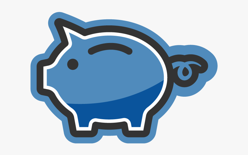 Cis Icon Piggybank - Cartoon, HD Png Download