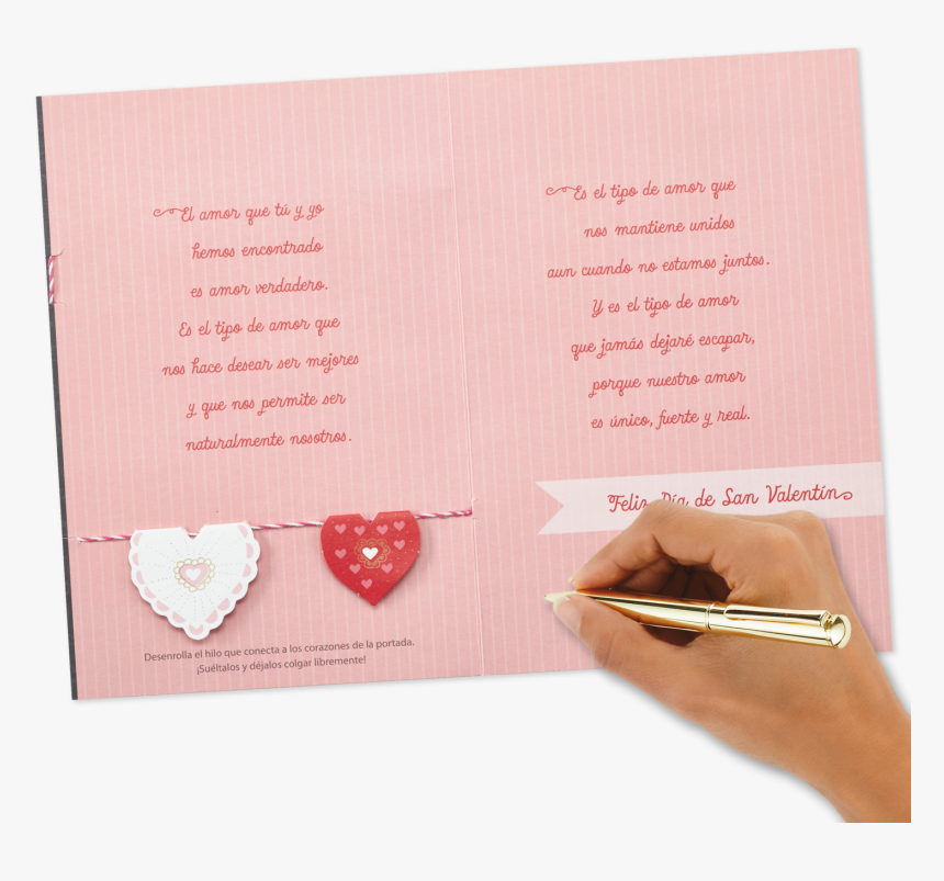 Our Love Is Real Spanish-language Valentine S Day Card - Greeting Card, HD Png Download
