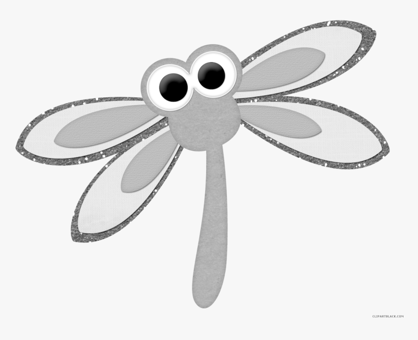 Dragonfly Clipart Insect - Black And White Dragonfly Drawing, HD Png Download