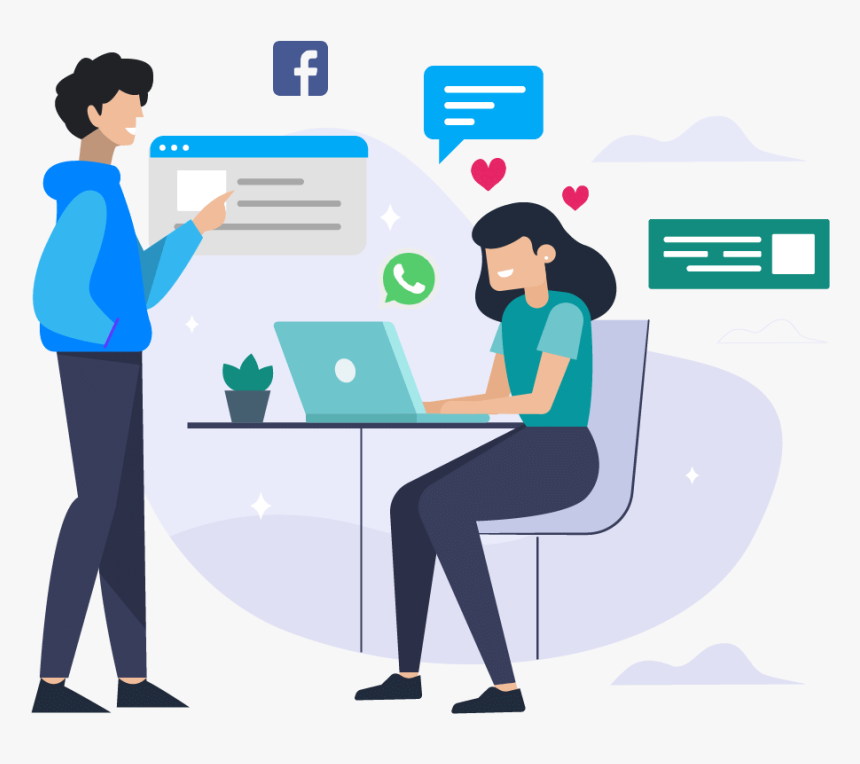 Wapp Woman Working - Content Writing Banner Design, HD Png Download