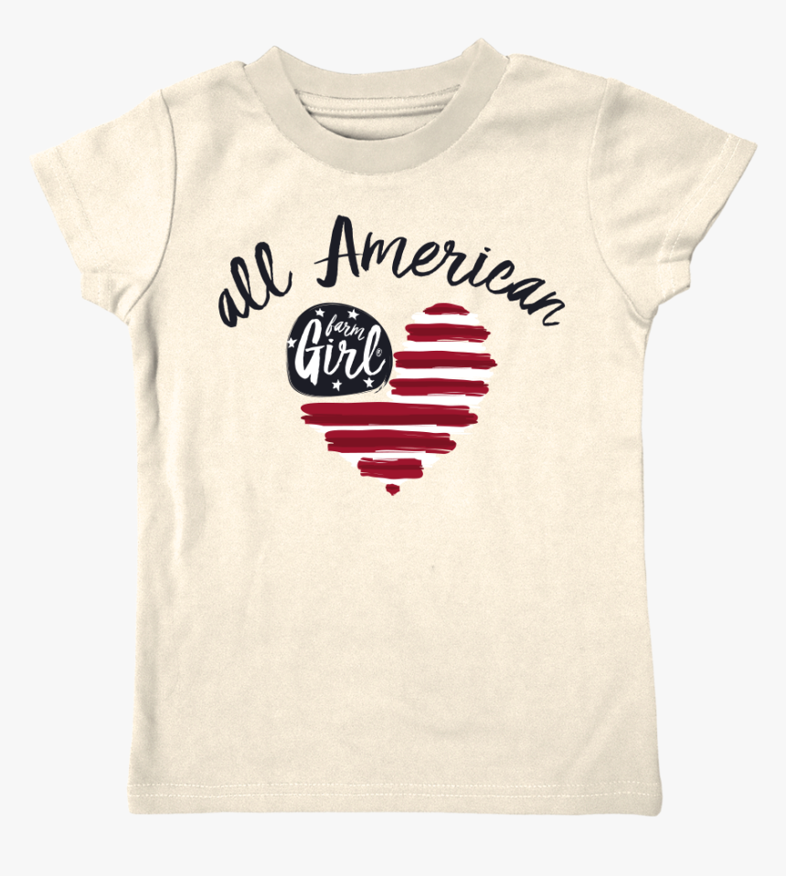 Ivory All American Girl Tee - Active Shirt, HD Png Download
