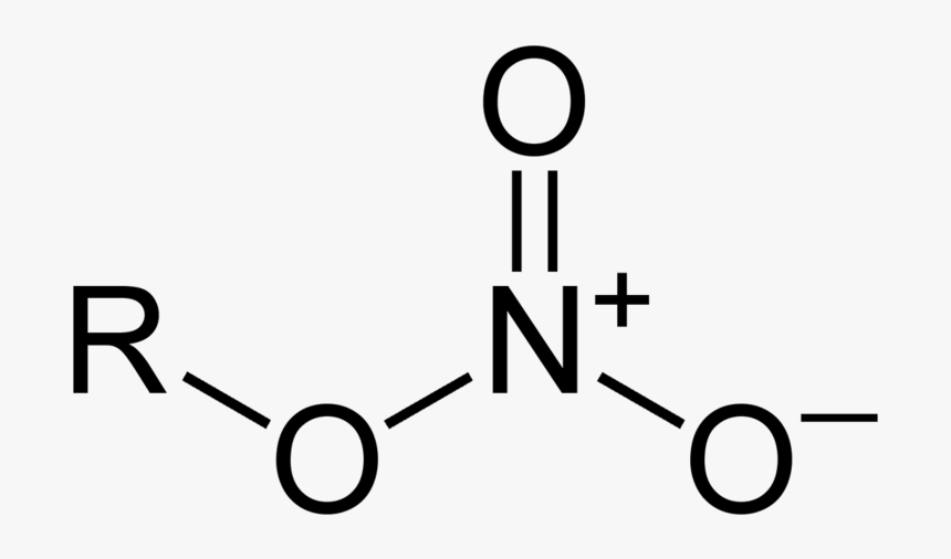 Nitrate Group 2d - Carbon Bonded To 3 Oxygen, HD Png Download