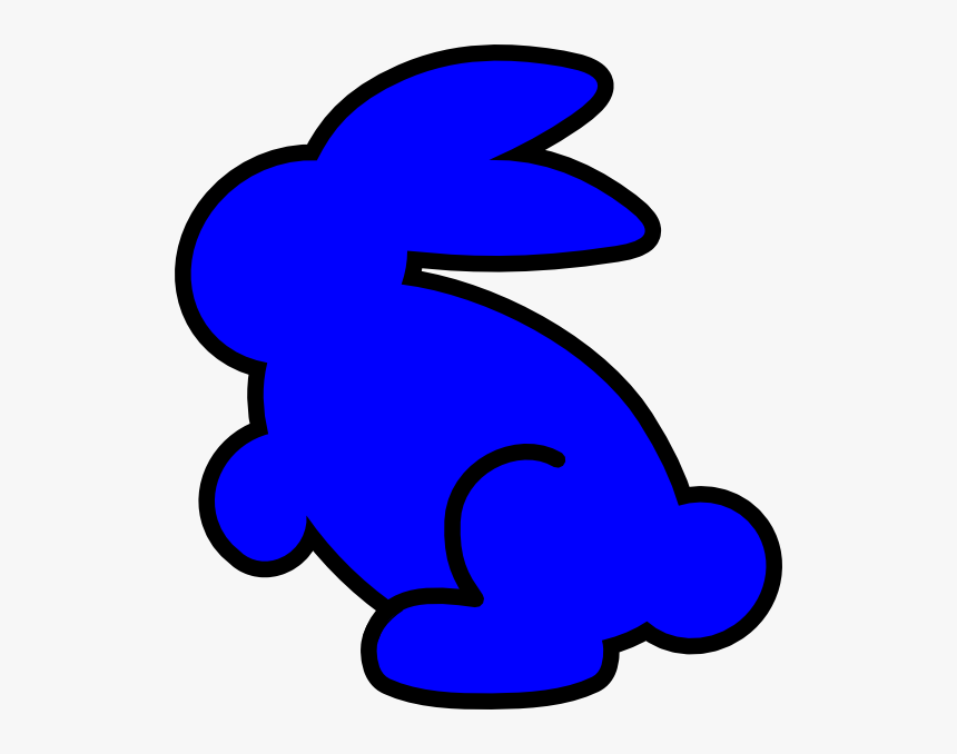 Blue Bunny Svg Clip Arts - Blue Bunny Clipart, HD Png Download