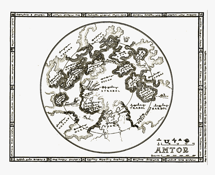 Illustration 
title Illustration - Edgar Rice Burroughs Amtor, HD Png Download