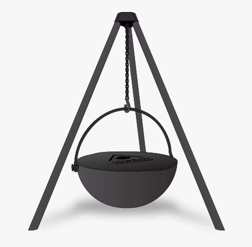 Cowboy Cauldron Tripod Hanging Fire Pit - Hanging Fire Pit, HD Png Download
