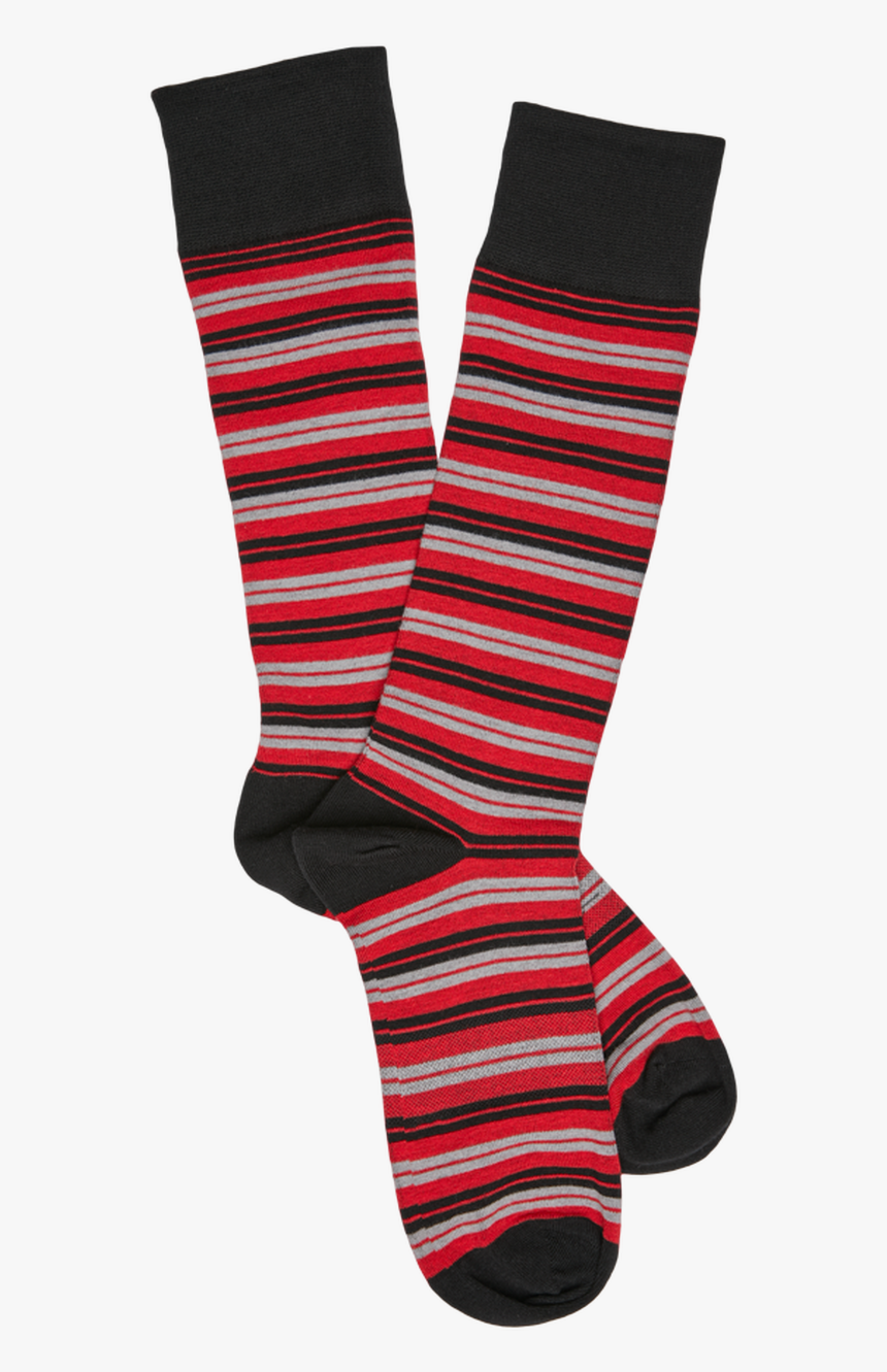 Red And Black - Sock, HD Png Download