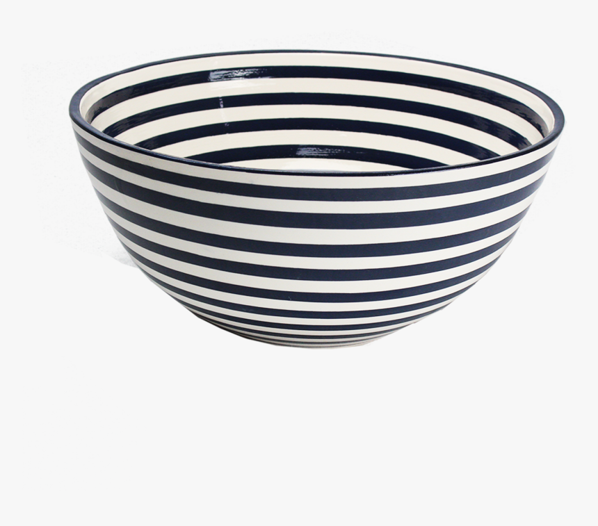 Black Stripe Large Deep Bowl 
 Class Lazyload Lazyload - Bowl, HD Png Download