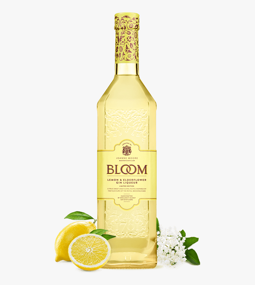 Lemon & Elderflower - Glass Bottle, HD Png Download