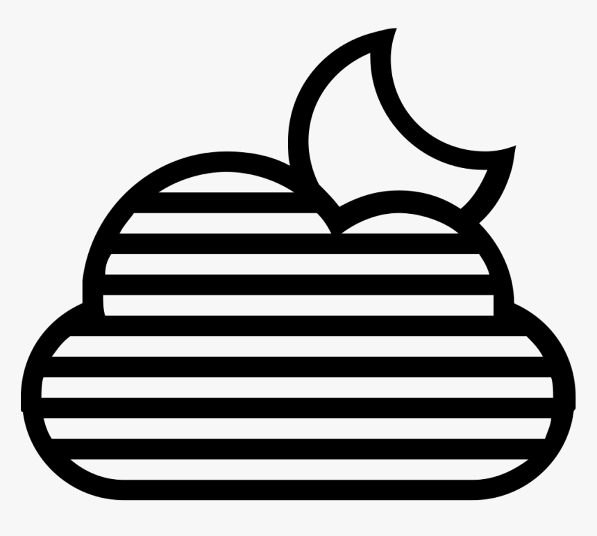 Fog Night Symbol Of Striped Cloud Hiding The Moon - Death Star Clipart, HD Png Download