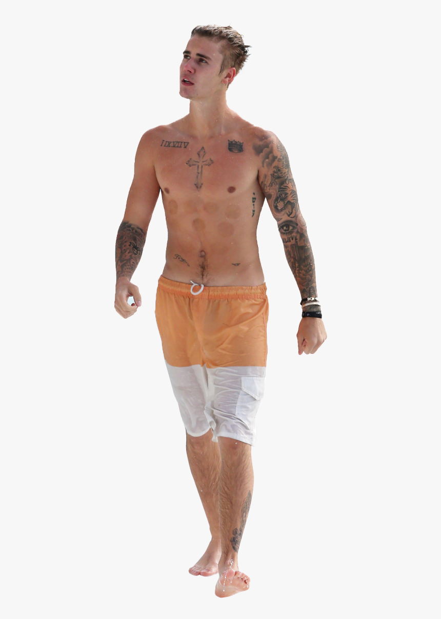 Justin Bieber Topless Png Image - Transparent Justin Bieber, Png Download