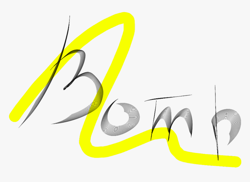 #bomb #line #yellow #blackyellow #yellowblack #lines - Calligraphy, HD Png Download
