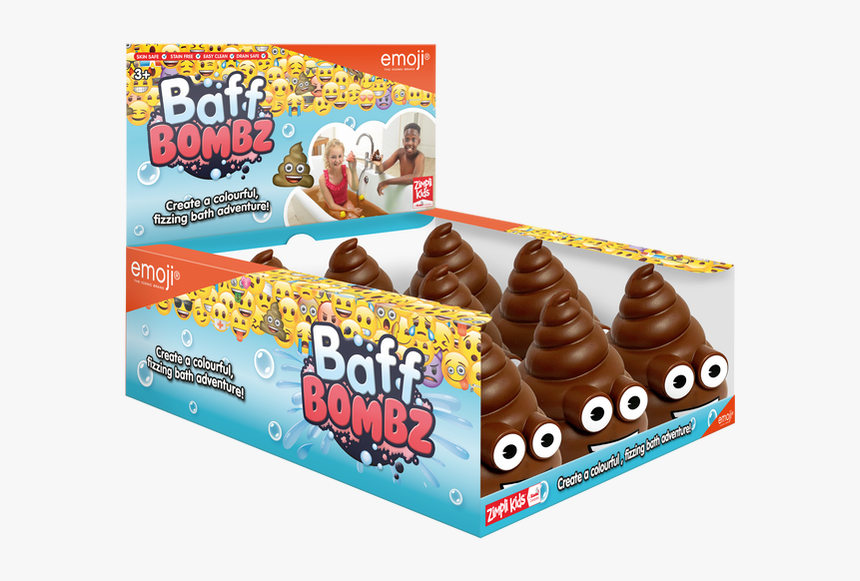 Emoji Baff Bombz 5858 Emoji Poop Baff Bombz, HD Png Download