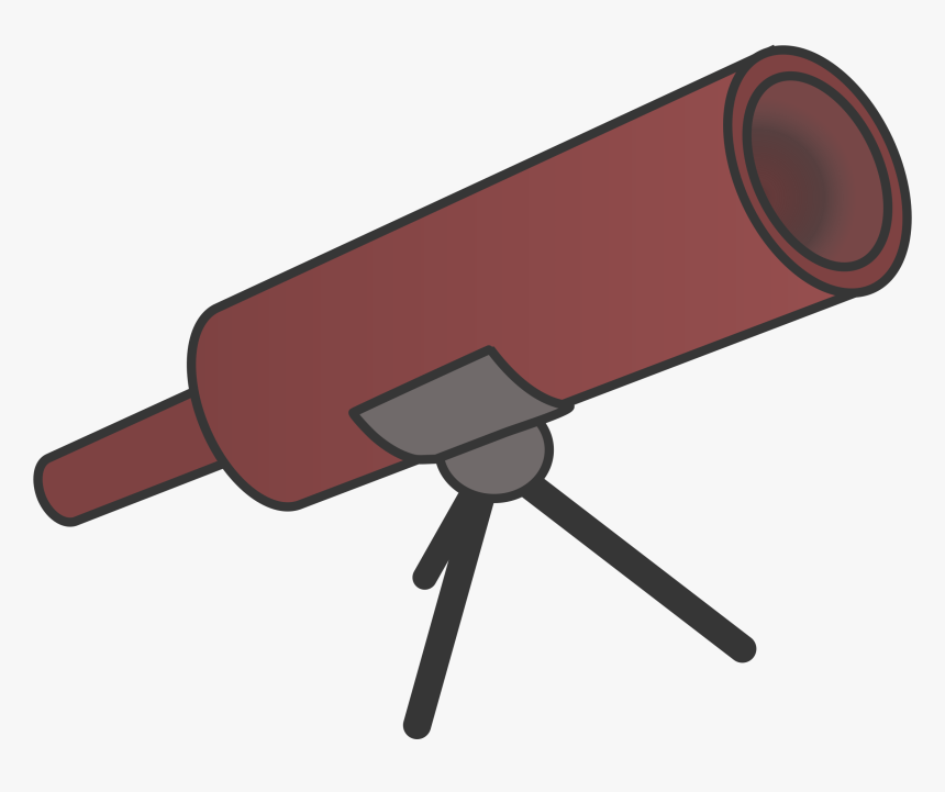 This Free Icons Png Design Of Simple Braun Cartoony - Telescope, Transparent Png