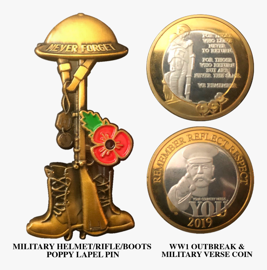 Proudly Served Veterans Soldier Rifle/boot/helmet Pin - Quarter, HD Png Download