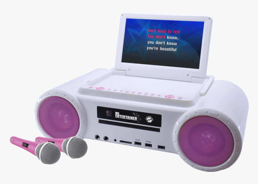 Transparent Karaoke Microphone Png - Lecteur Cd Portable Fille, Png Download