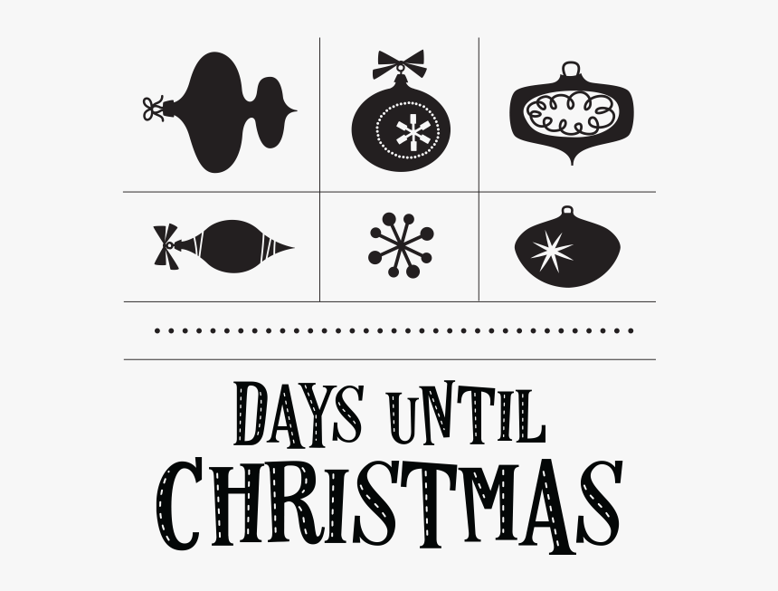 Countdown Transfer Dats Until Christmas Chalk Couture - Emblem, HD Png Download