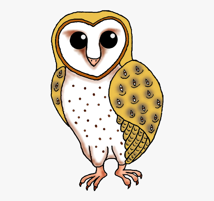 Barnie Barn Owl - Сердечки Картинки, HD Png Download