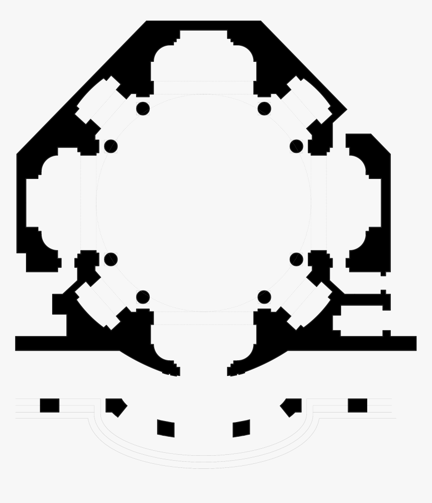 Pizzofalconecad Fanzago - Napoli Chiesa Di S Maria Egiziaca Pianta, HD Png Download