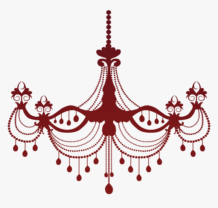 Halloween Chandelier Clipart Graphic Library فواصل - Black Chandelier Clip Art, HD Png Download
