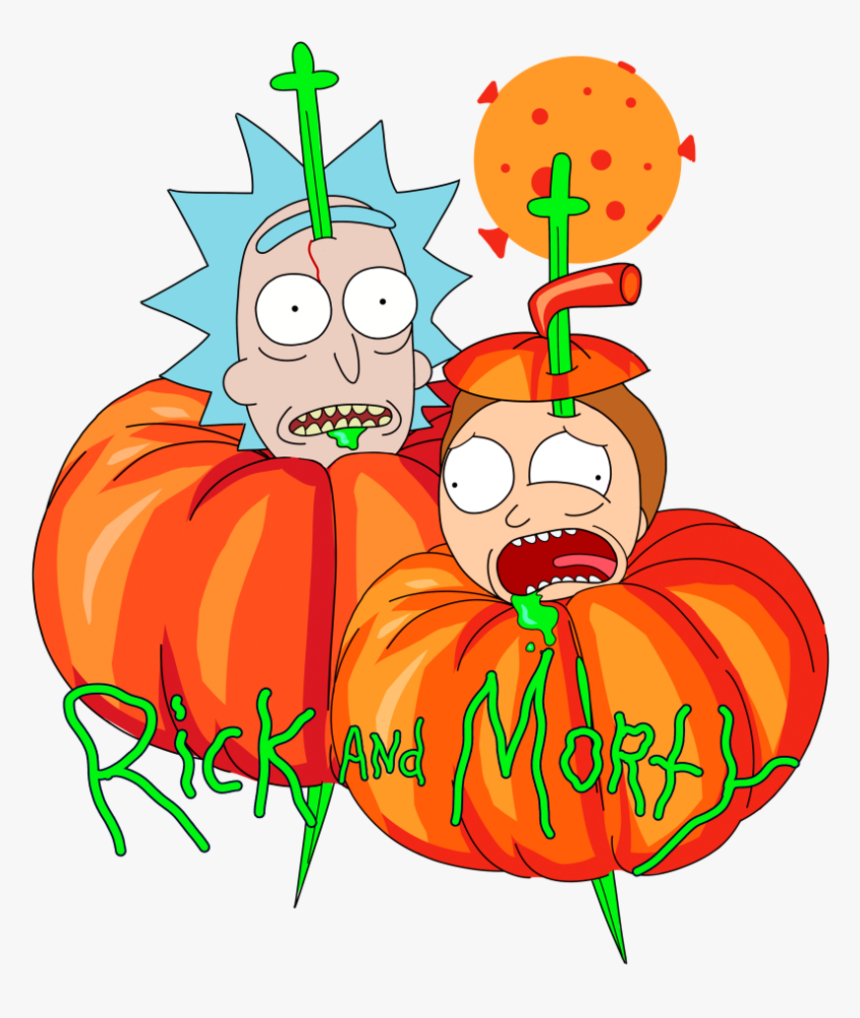 Рик И Морти Dribbble - Pumpkin, HD Png Download