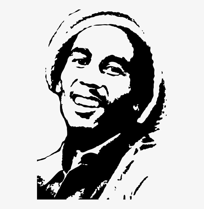 Bob Marley Silhouette Painting Andrew Braswell Pictures - Bob Marley Silhouette, HD Png Download