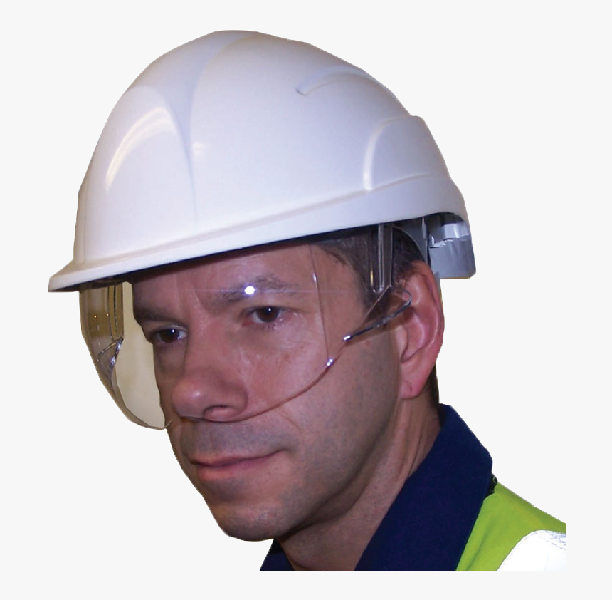 Vision Plus Eye Protection Hardhats - Hard Hats With Eye Protection, HD Png Download
