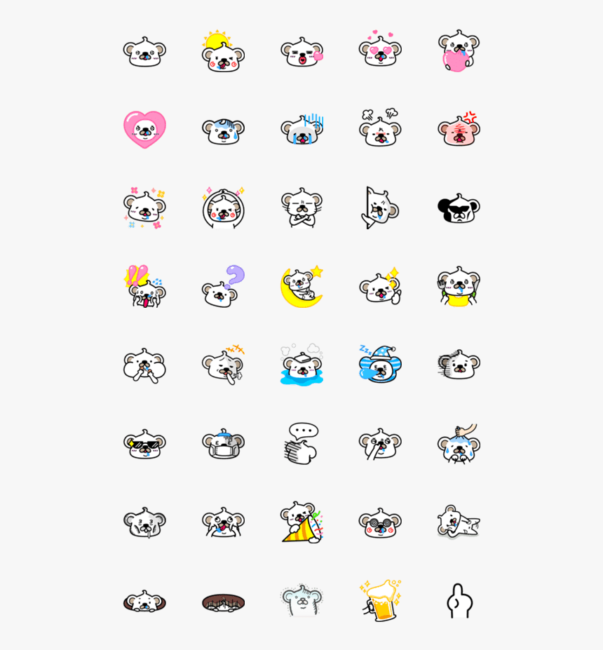 Line Emoji Usagi, HD Png Download