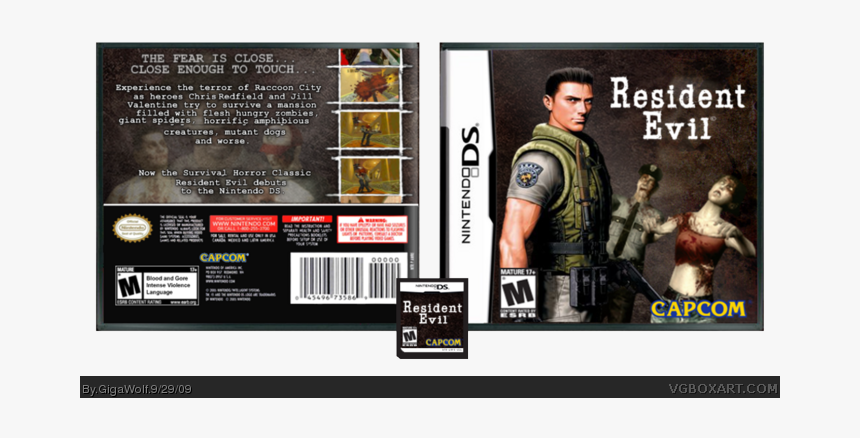 Resident Evil Ds Box Art Cover - Action Figure, HD Png Download