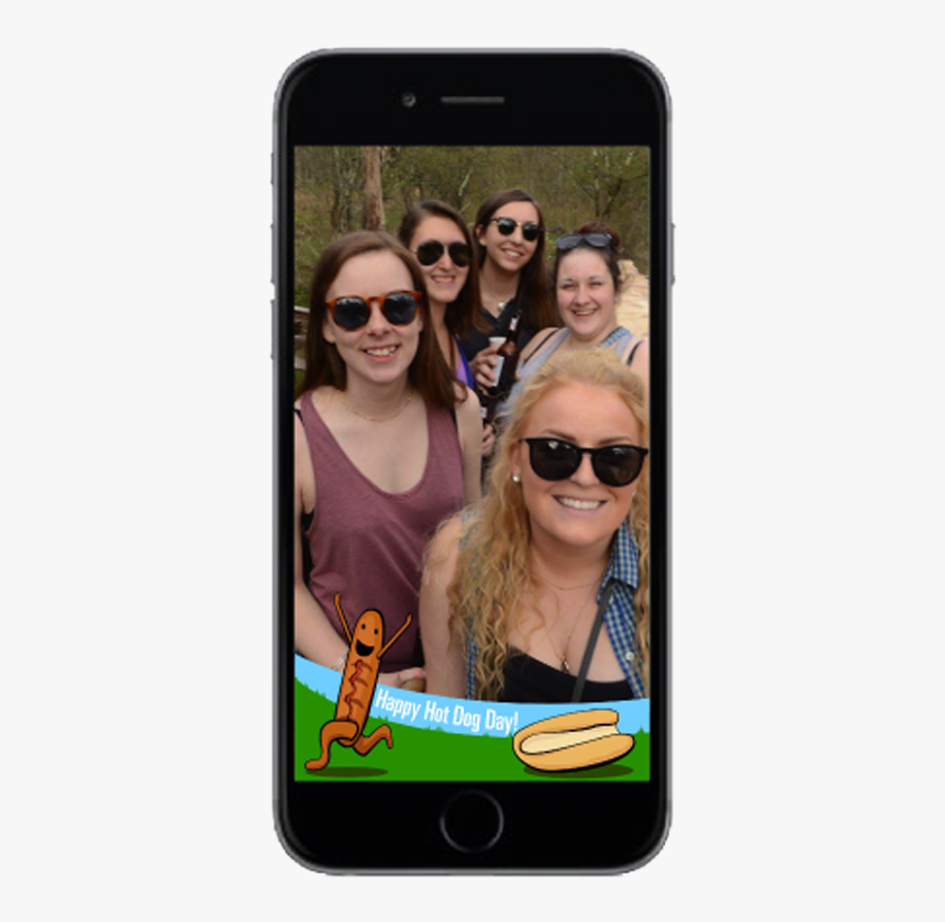 Snapchat Filters In Phones 04, HD Png Download