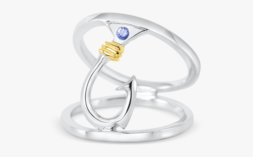Double Band Hook Ring Nau T Girl - Pre-engagement Ring, HD Png Download