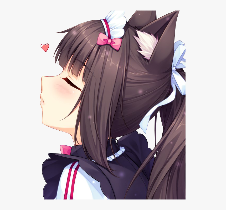 #anime #neko #nekopara #freetoedit - Nekopara Kashou And Chocola Kiss, HD Png Download