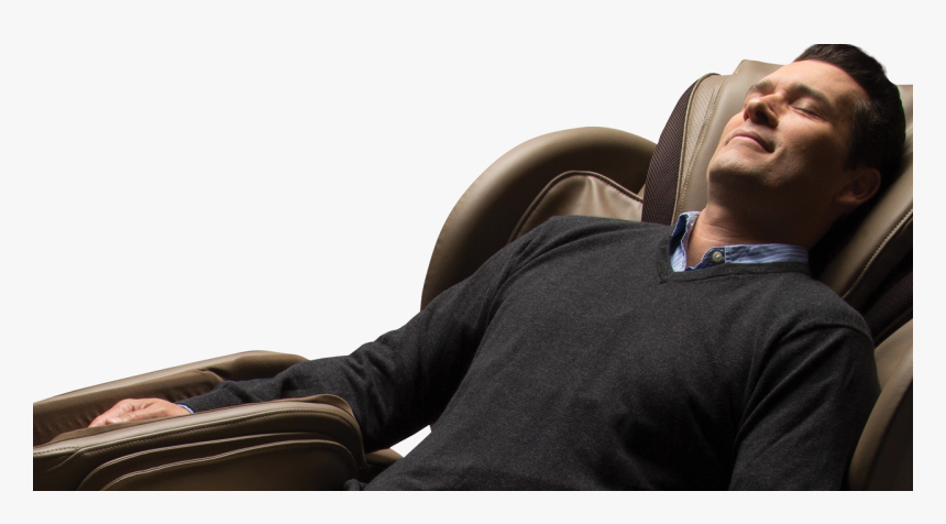 Navitas Sleep Massage Chair - Man Sleep On Chair, HD Png Download