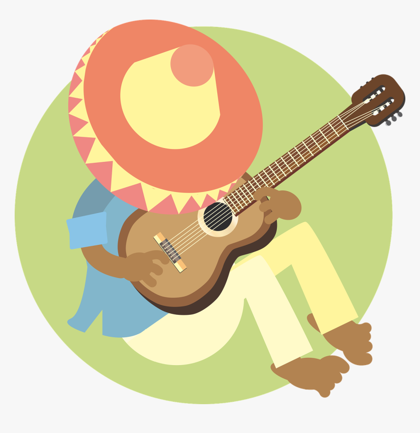 Man Sleeping Mexican Free Photo - Guitarra De Mexico Png, Transparent Png
