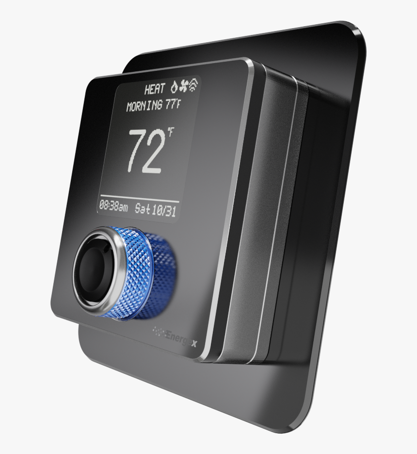 The Dream Thermostat Is Shown In Piano Black With Optional - Gadget, HD Png Download