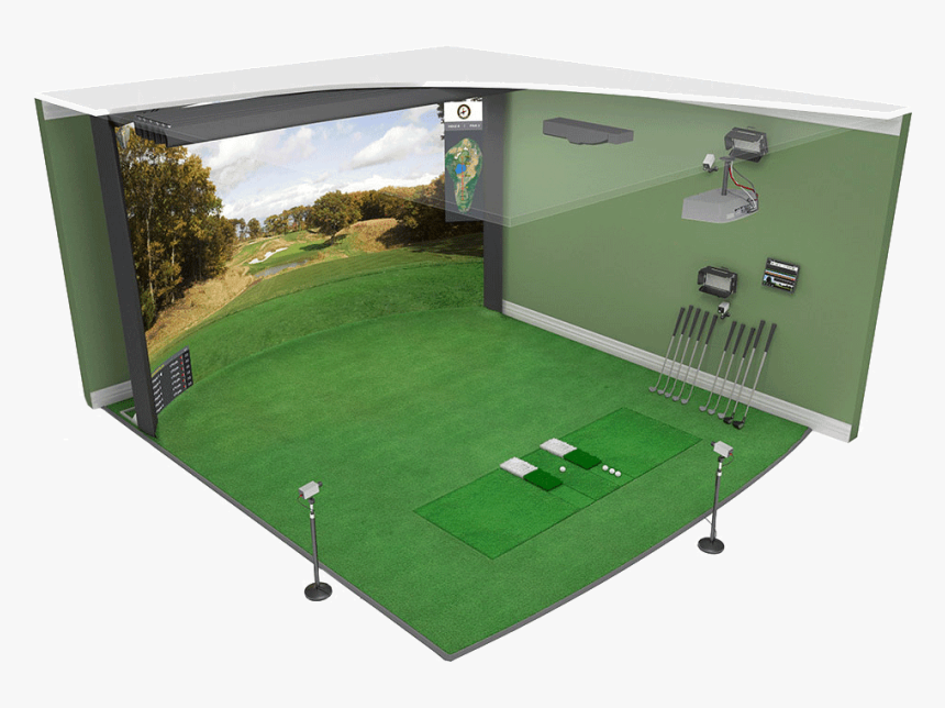 Room Size Golf Simulator, HD Png Download