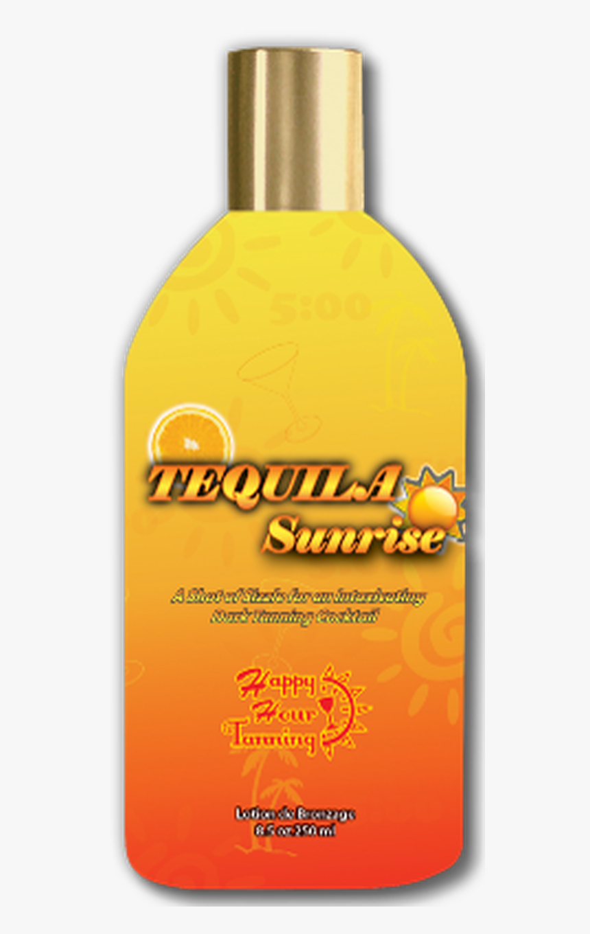 Ultimate Happy Hour Tequila Sunrise With Shot Of Intoxicating Bottle