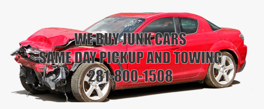 We Buy Junk Cars - Wrecked Car, HD Png Download