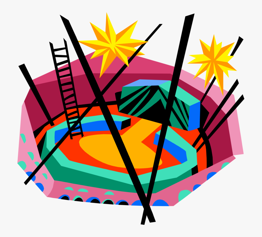 Vector Illustration Of Circus Tent Traditional Big, HD Png Download