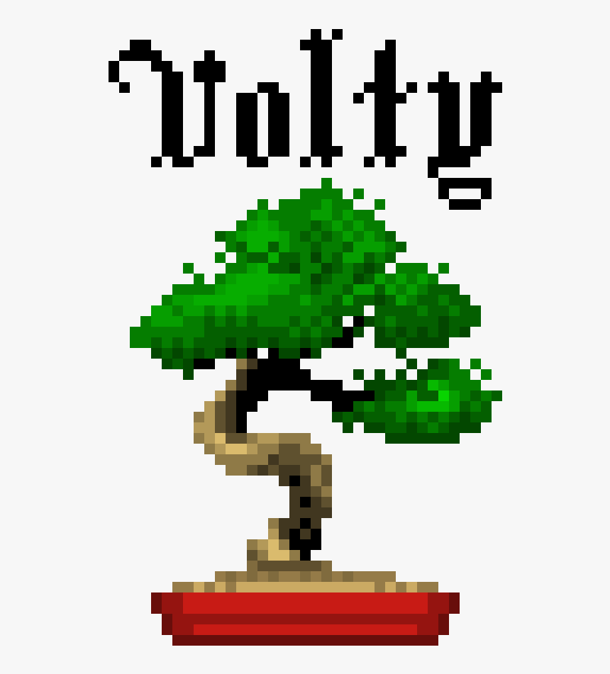 Bonsai Tree Pixel Art, HD Png Download