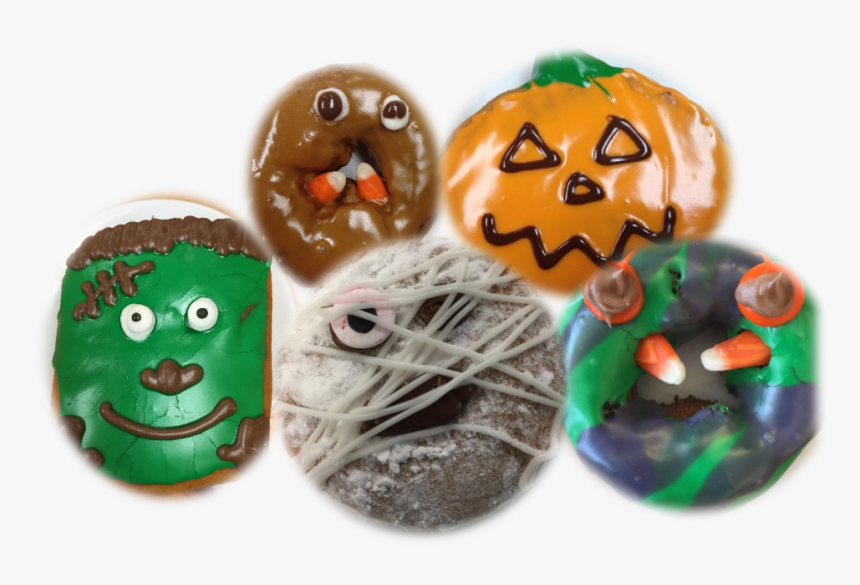 Halloween Donuts - Grouped - Chocolate, HD Png Download