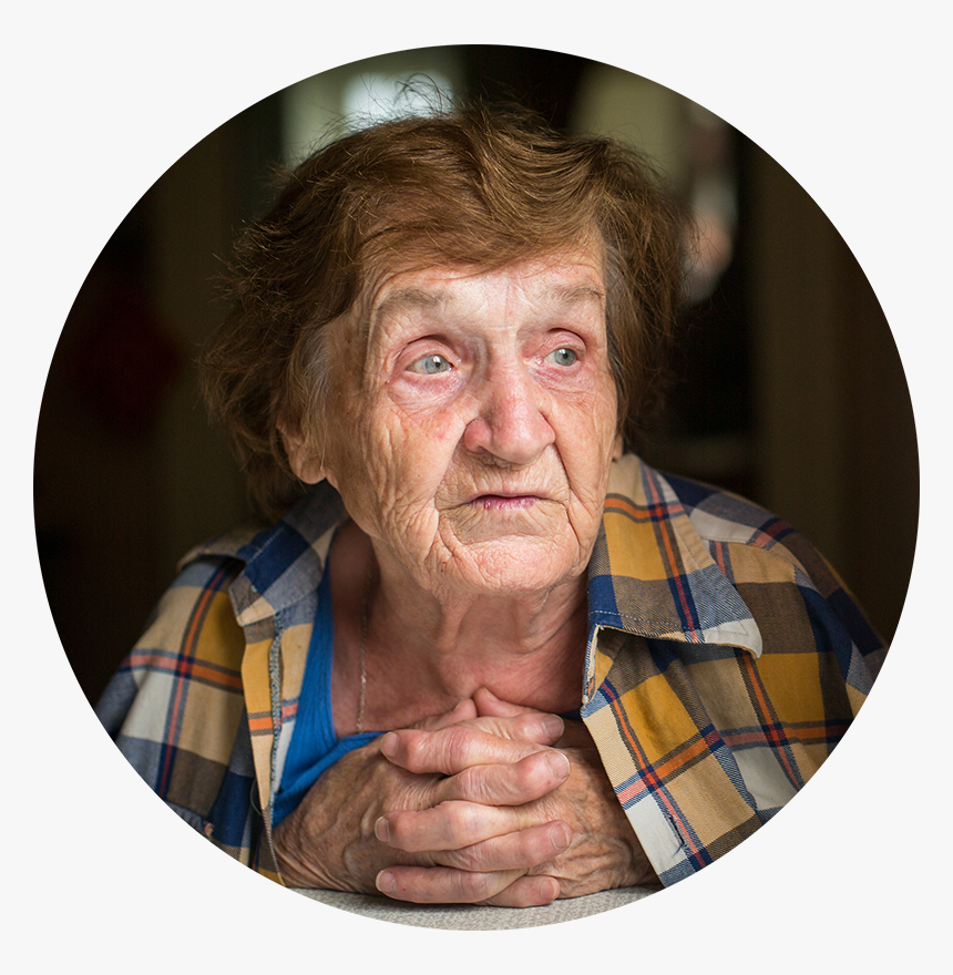 Anxiety Elderly, HD Png Download