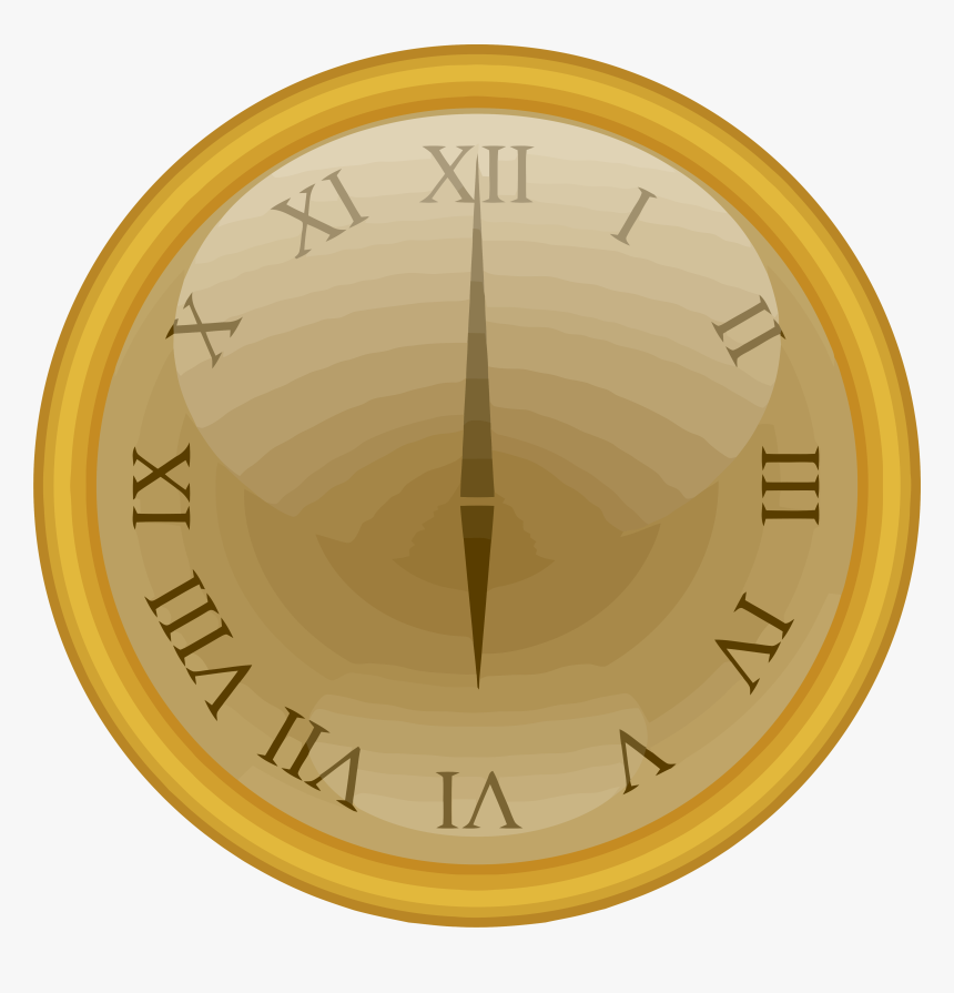 Relogio Marcando Meia Noite Png, Transparent Png