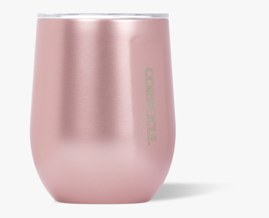 Corkcicle Stemless Wine 12 Ounce Tumbler Metallic Rose Stemless