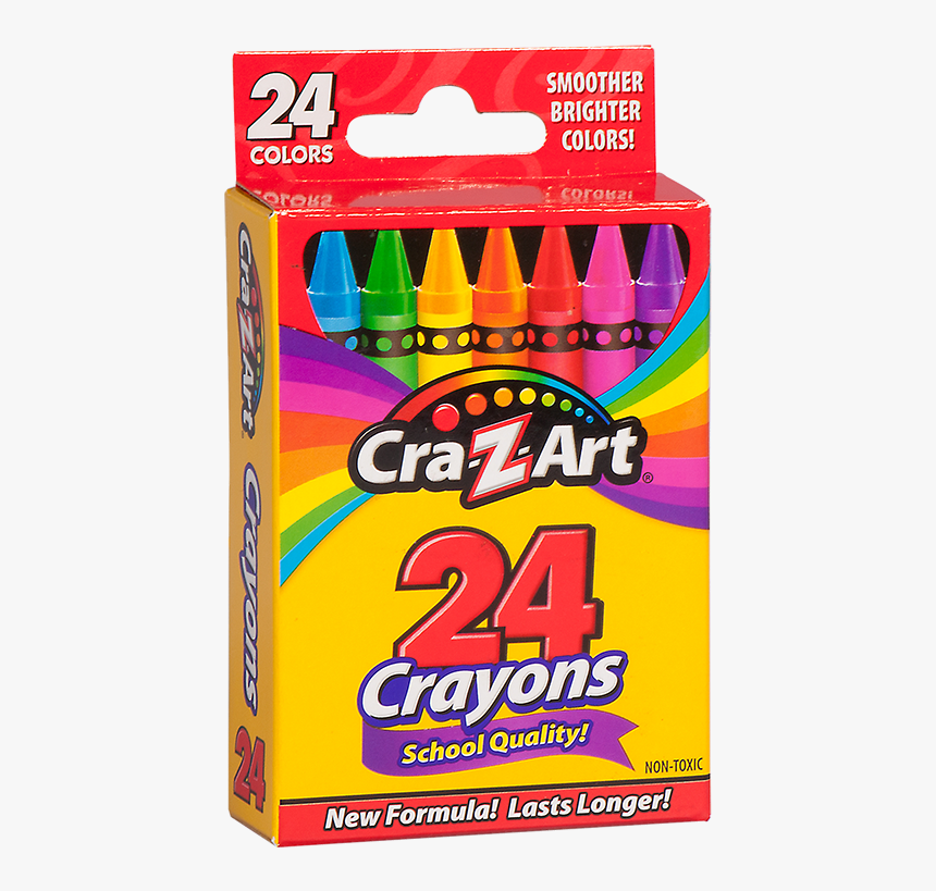 Cra Z Art Crayons 24 Count - Cra Z Art Crayons 24 Pack, HD Png Download