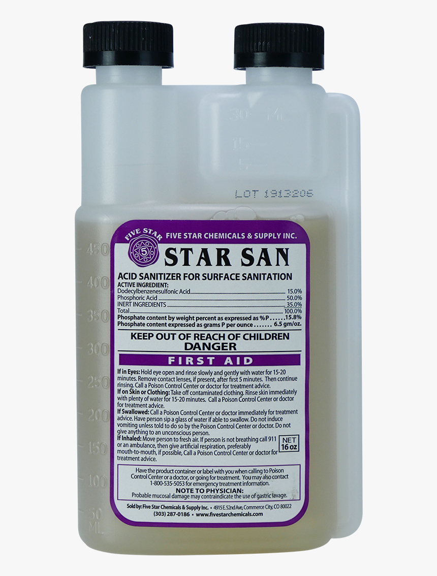 Star San - 16 Ounces - Bottle, HD Png Download