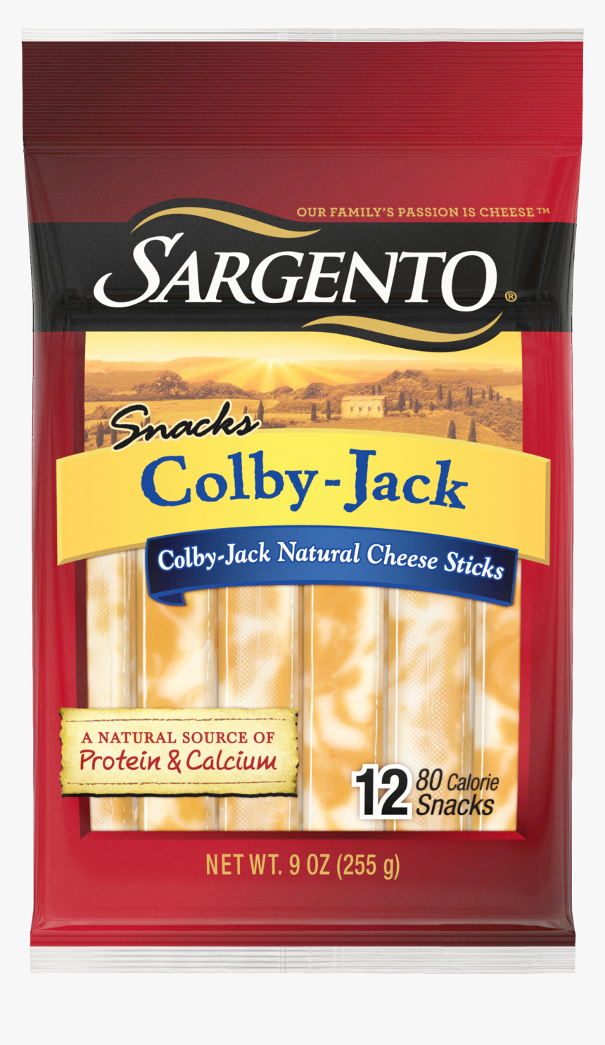 Sargento® Colby Jack Natural Cheese Snack Sticks 
 - Sargento Colby Jack Cheese Stick, HD Png Download