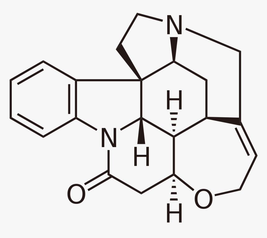 Strychnine Structure, HD Png Download