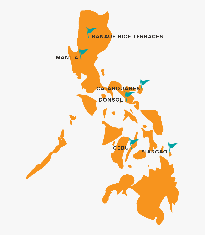 Map Of The Philippines, HD Png Download