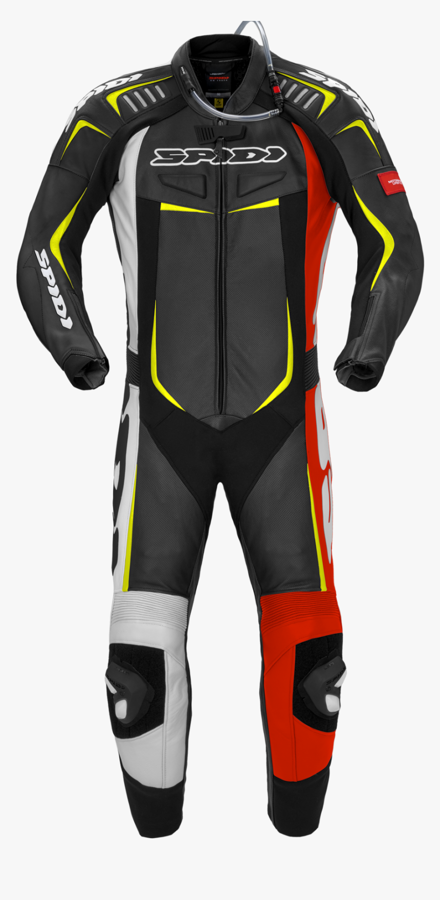 Czarno Czerwony Kombinezon Na Motocykl, HD Png Download