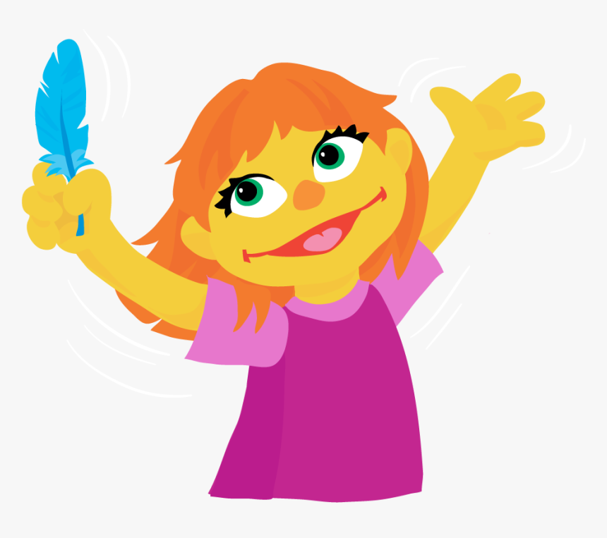 Julia Is Described By The Sesame Workshop As A Preschool - Sesame Street Autism Character, HD Png Download